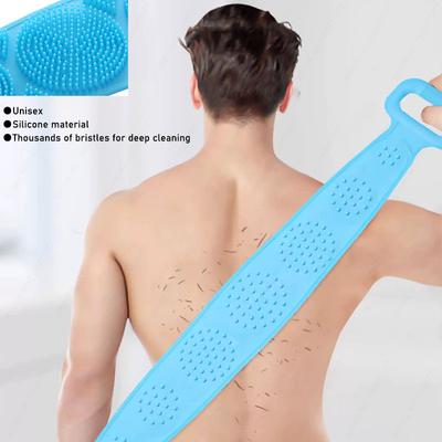 1PCS Body Sponge Silicone Brushes Bath Towels Scrubber Rubbing Back Peeling Massage Shower Belt Extended Skin Clean Brushes