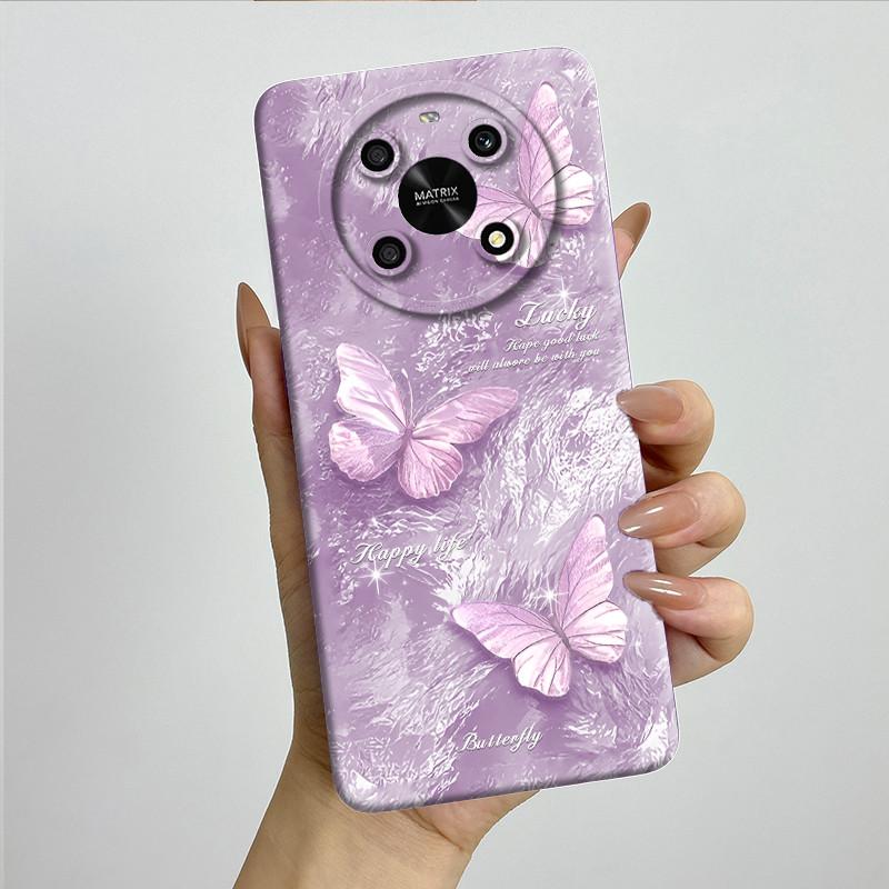 For Honor X9 4G 5G / Magic 4 Lite 4G 5G Phone Case ANY-NX1 LX1 LX2 LX3 Soft Silicone Sweet Painted Cover Cute Printed Casing