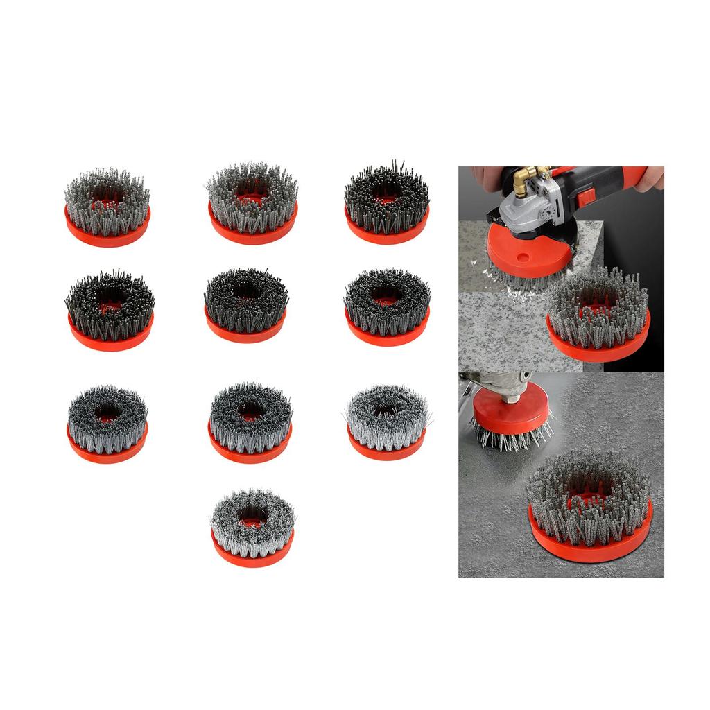 4inch Grinding Abrasive Brush Accessories Thread M14 for Making Antique Finish Durable Professional Replacement Spare Parts