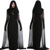 Game Theme Witch Costume For Women With Knitted Fabric For Halloween Party Dress Up