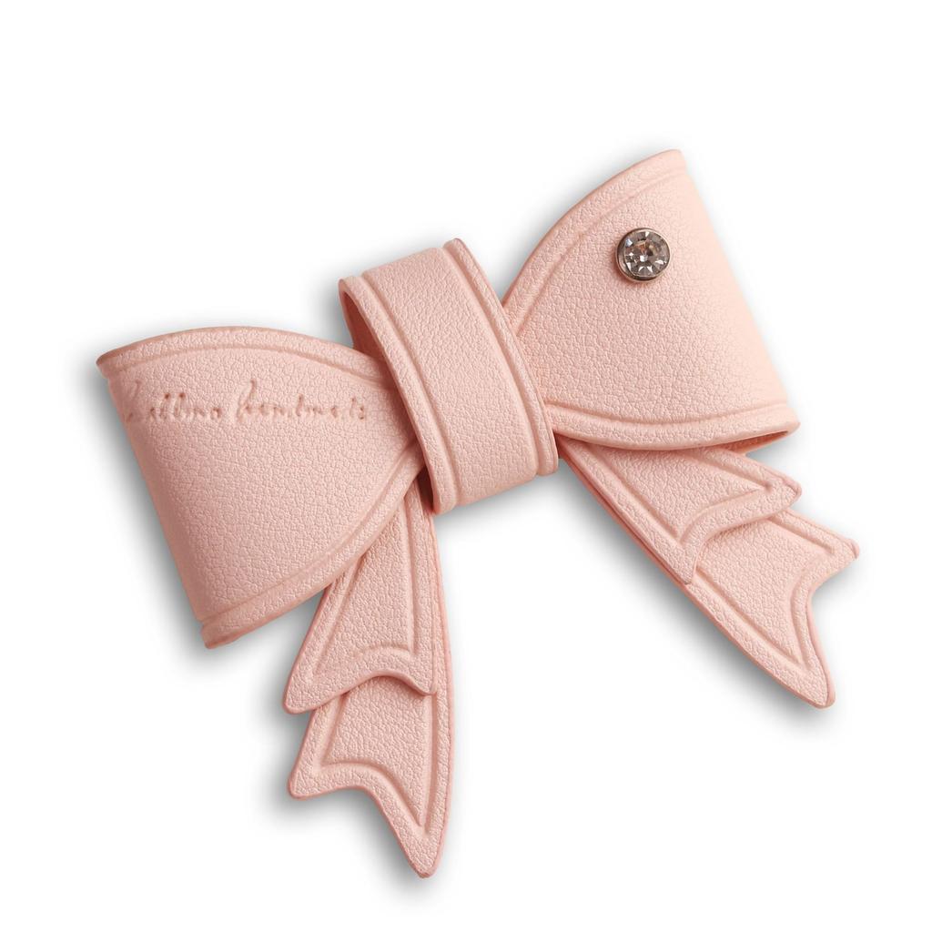 Bow Keychain Pendant Cute Leather Keychain Same Car Keychain Women'S Model