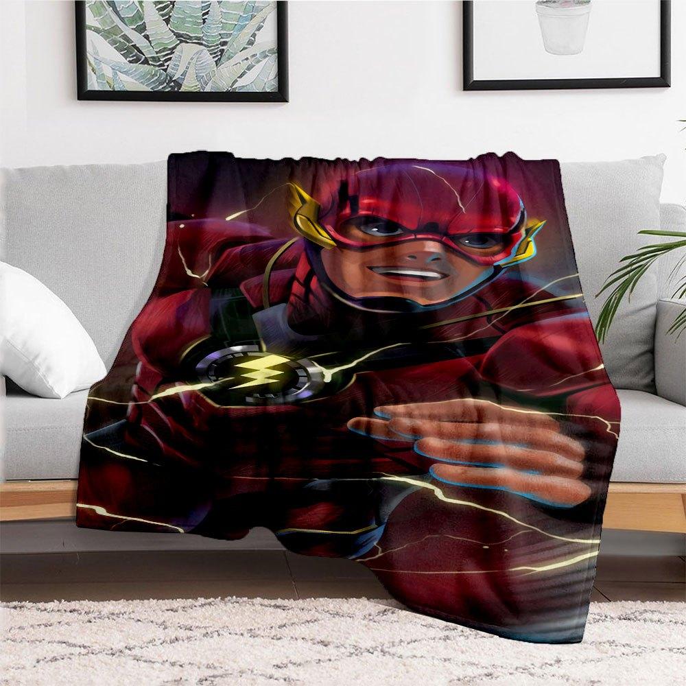 The Flash Superhelden Kostüm für Kinder DC Comics KostümDecke Flanell Überwurfdecke für Sofa, Bett, Reise, Camping, Büro, Couch, Stuhl