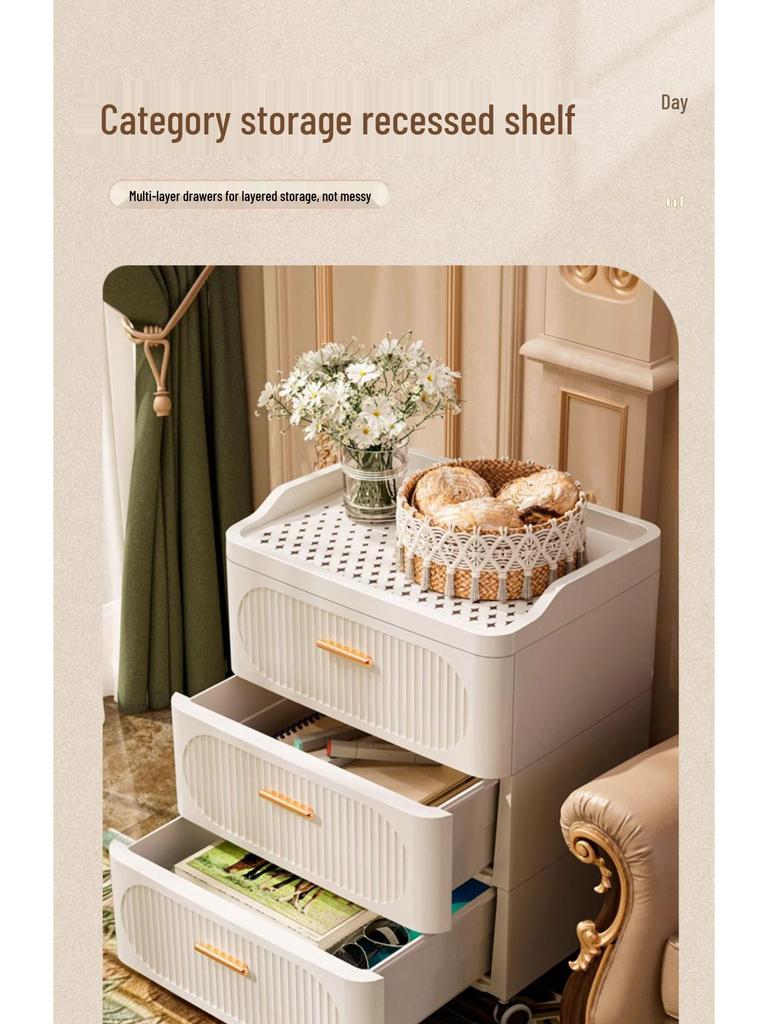 Golden Cat Multi-Layer Plastic Storage Cabinet for Bedroom and Living Room