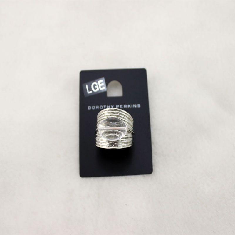 European and American Street Shot Court Ornament Foreign Trade Original Order Platinum Inlaid Transparent Acrylic Ring Oval 1111 Default