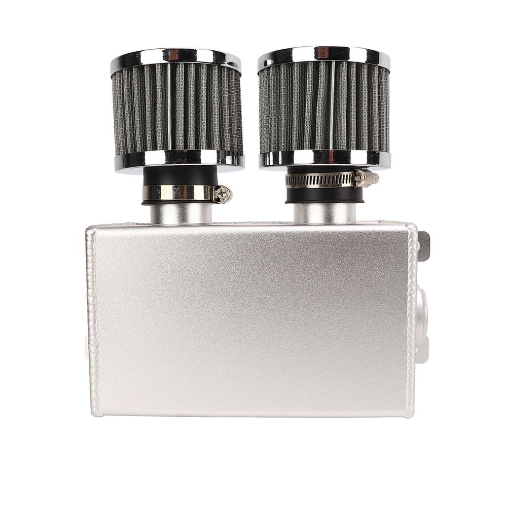 1200ml Oil Catch Can Kit Engine   Baffle Dual Filter Oil   Reservoir AN8 Hose Fitting