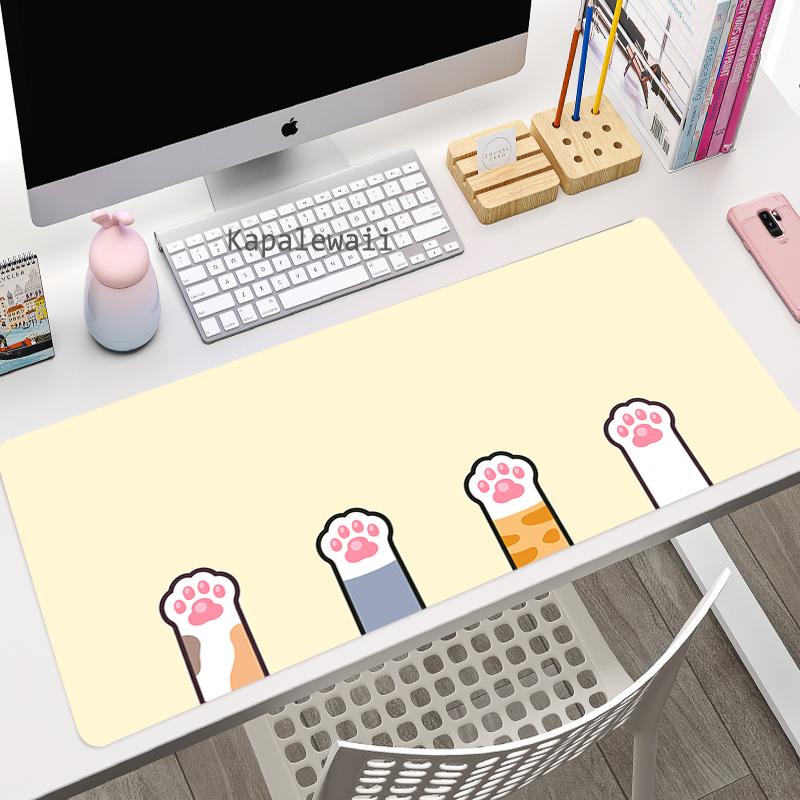 Anime Cute Pink Pad Mouse HD Print Computer Gamer Locking Edge Mousepad XXL Kawaii Keyboard PC Mice Cat Pew Mats Pad For Csgo