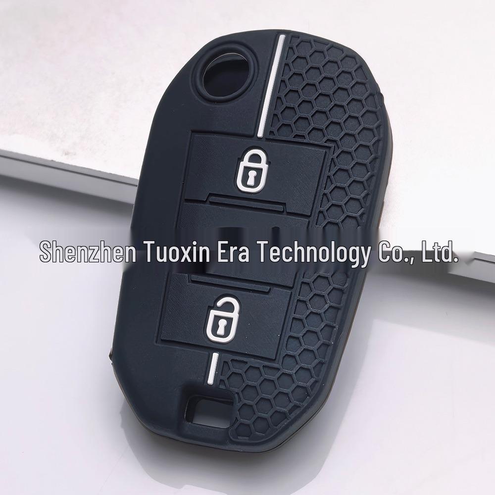 Peugeot and Citroen Car Key Silicone Case - Honeycomb Design