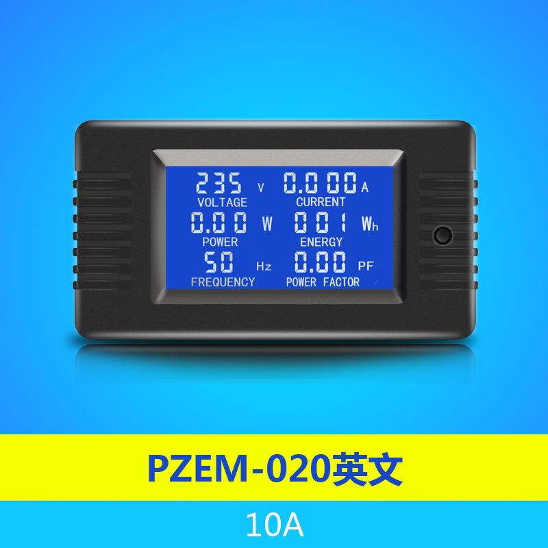 AC 80-260V 10A 2200W PZEM-020 Voltmeter Ammeter Power Energy Meter LCD Digital AC Wattmeter Electric Meter Detector
