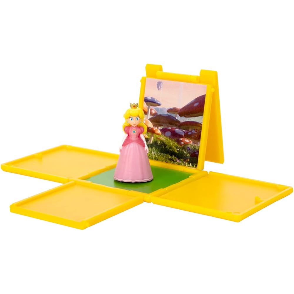 

San-Ei The Super Mario Brothers Movie Mini Figure Peach 4.8cm x 4.8cm x 4.8cm Collectible Toy