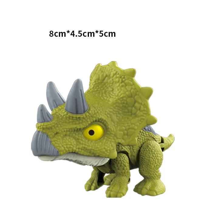 Dinosaur Model Toys Movable Joints Finger Biting Simulation Animals Jurassic Dinosaurs for Children Interaction Educational Toy