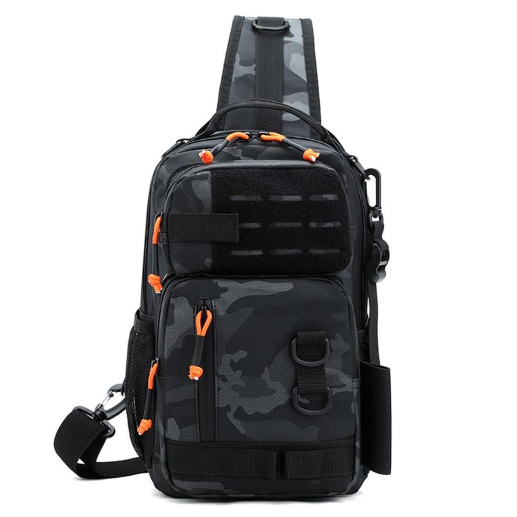 Crossbody Bag Unisex Nylon Multi Pocket Fishing Outdoor