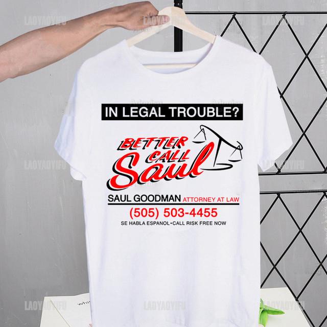 Better Call Saul T Shirt for Men Hamlin Hamlin and Mcgill Novelty Tshirt Goodman Drama Legal Tv Series Camisetas Wholesale