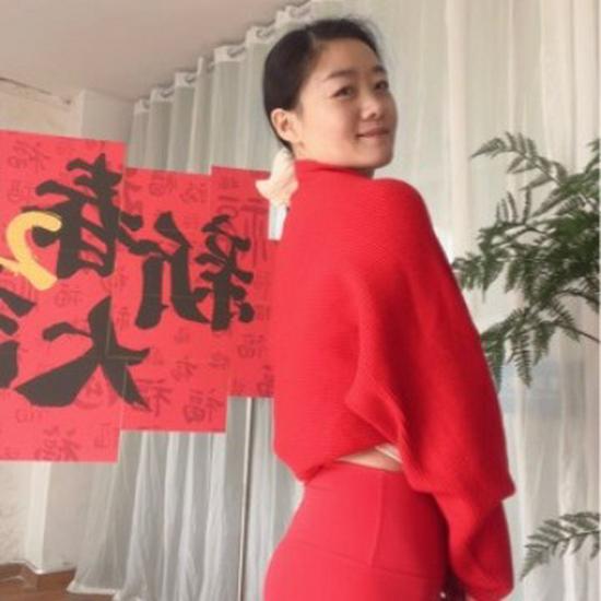 Зимняя шаль для йоги 2025 года Модный однотонный свитер с длинными рукавами Light Yellow 2240₽