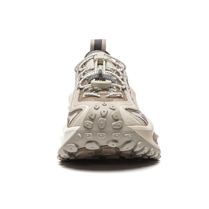 Li Ning Ranger Running Shoes Women's Low top Oat Gray/Reindeer Brown AZGW312-4