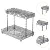 Bathroom Counter Organizer 2 Tier Creative Vanity Tray Cosmetic Makeup Storage Shelf