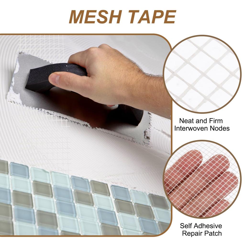 PATIKIL Multi-Purpose Repair Tape, Fiberglass Self Adhesive, 8 Mesh Tape, Width 2.0 inches (5