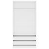 VidaXL Wardrobe High Gloss White 100x50x200 Cm Engineered Wood 800609