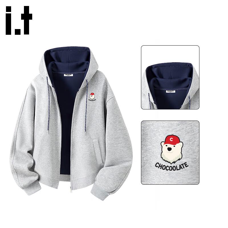 

CHOCOOLATEit Men s Relaxed Fit Hooded Cardigan Sweatshirt M