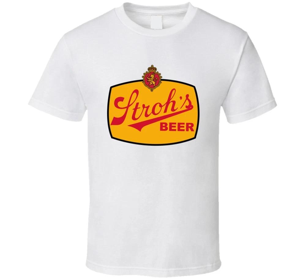 Strohs Beer Vintage Label Beer Lovers T Shirt S