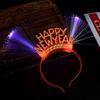Happy New Year Electric Light Up Glowing Hair Band Toys Party Christmas Gifts Kids Hair Band