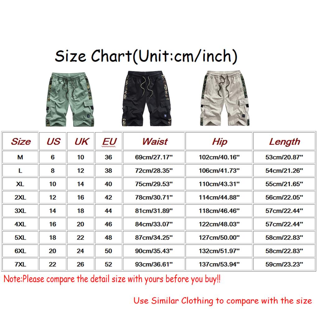 Men Summer Fashion Casual Printed Loose Quick-drying Shorts Beach Pants