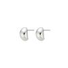 NORMALLEE [White Gold] Round Shell Earrings