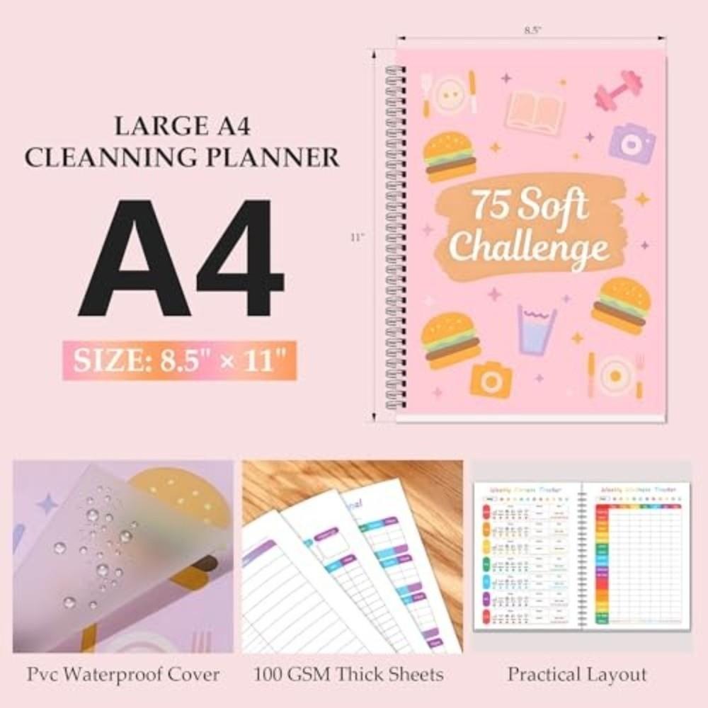 Progress Tracking 75 Soft Challenge Journal Goal Setting 75 Tracker  Habit Formation