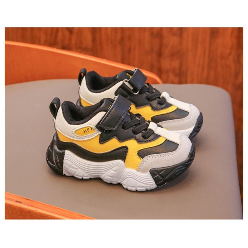 Boys' shoes sneakers spring and autumn girls' dad shoes children's leather shoes baby autumn board shoes breathable