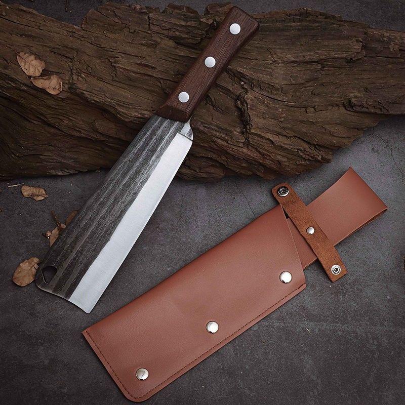 Hand-Forged Manganese Steel Outdoor Sickle: Perfect for Splitting and Chopping Wood