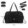 Large Capacity Foldable Travel Bag with Trolley Handle Slot - Perfect for Short Trips and Clothes Storage