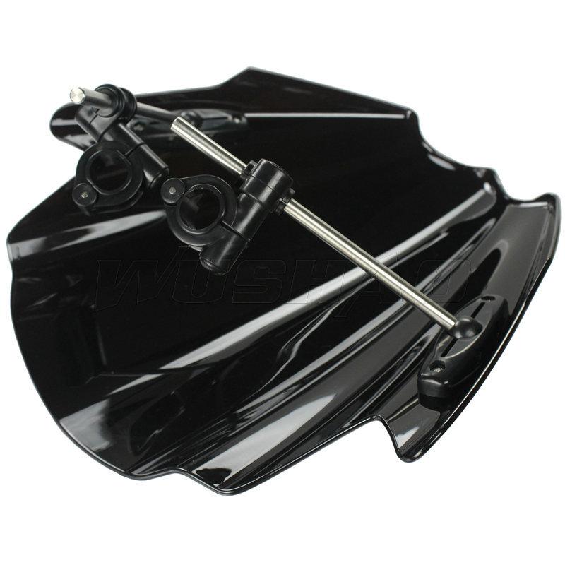 Motorcycle Street Bike Windshield WindScreen For 2008-2014 2015 Honda CB1000R CB300F CB500F CB500X 08 09 10 11 12 13 14 15 Black