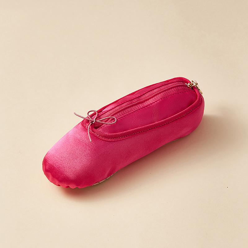Großes Fassungsvermögen Ballettschuhe Federmäppchen Kosmetiktasche Niedliches Design Ballerina Federmäppchen Schreibtisch-Organizer Schul-Federmäppchen