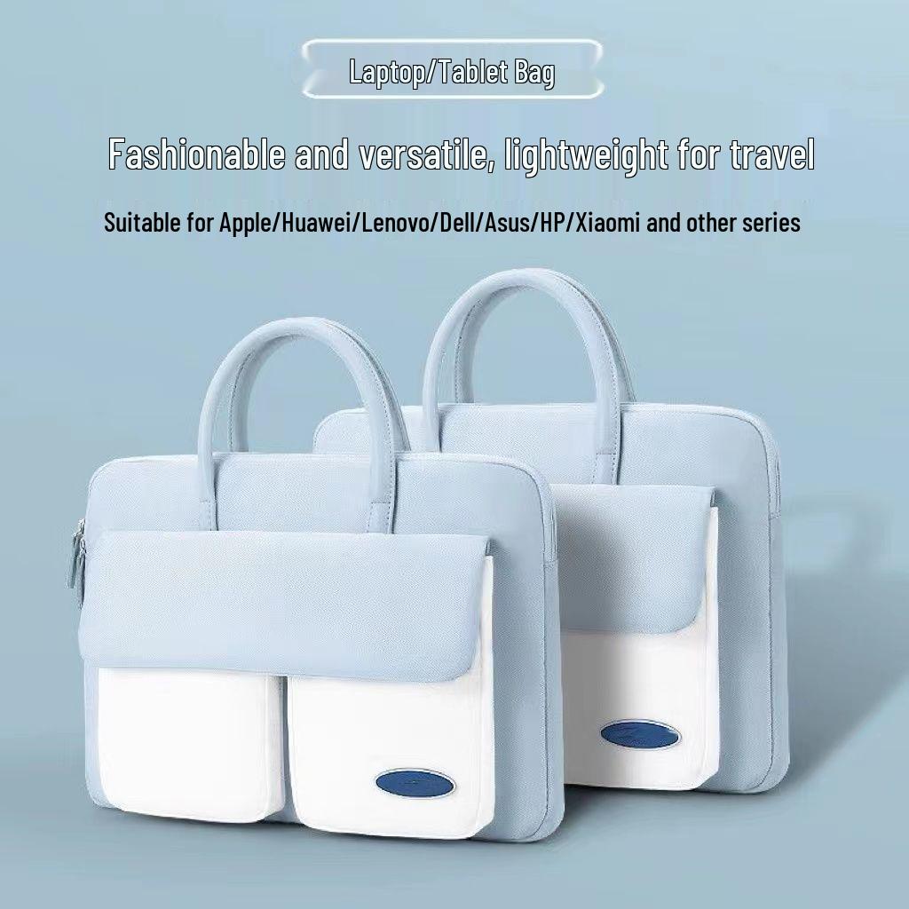 Women's Large Capacity Shockproof Laptop Bag with Multi-Compartment Design, Fits Apple/Dell - Convenient Inner Pouch