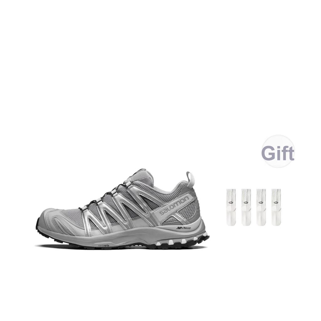 SALOMON XA Pro 3D ADV Outdoor Sports Lightweight Breathable Low-Cut Trail Running Shoes Women Sneakers Alloy-Silver Gray 416175