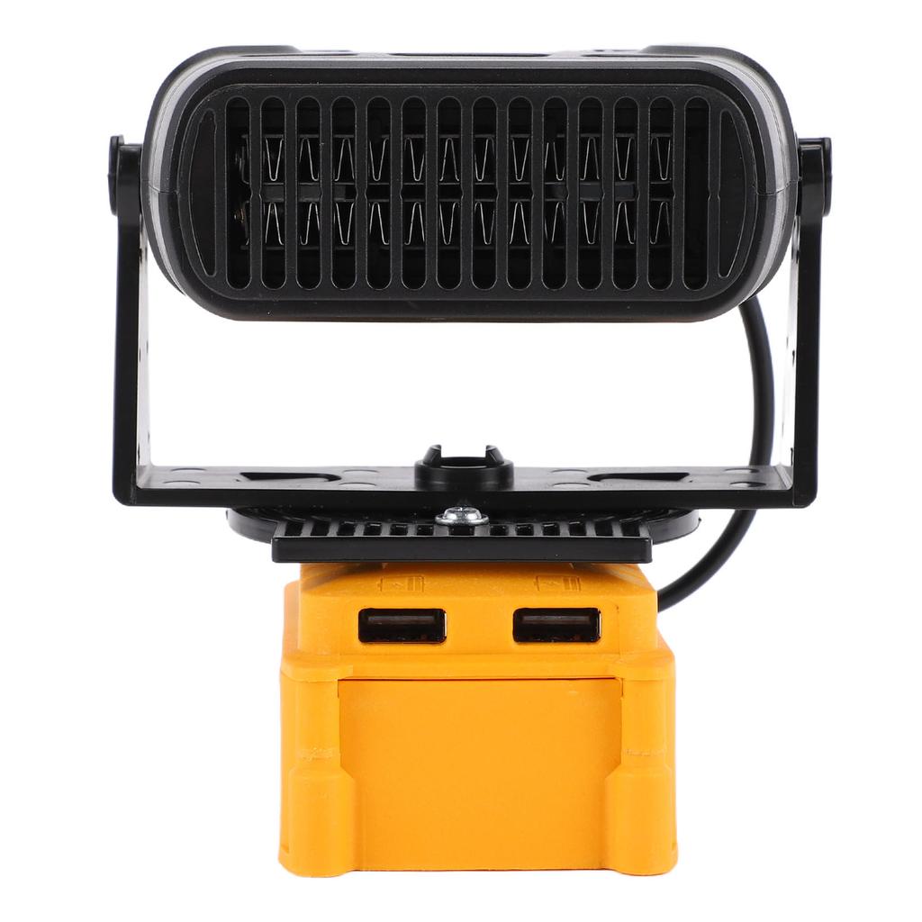 Konstanter Temperatur-Raumheizer Passend für BL1850 Lithium-Ionen-Akku 200W Tragbarer Heizlüfter mit Dual-USB-Anschlüssen 2 Temperatureinstellungen