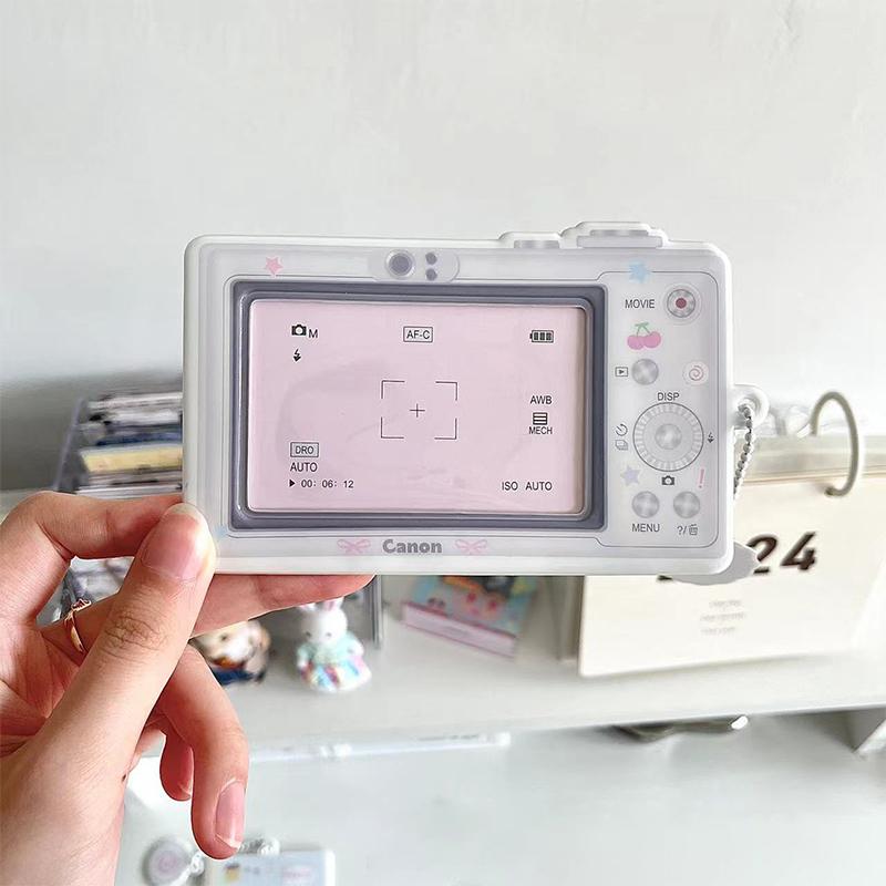 

Милый дизайн телефона-камеры, держатель для ID-карты айдола, держатель для фотокарточек, защитные рукава, коллекционный кулон, мультяшный защитный чехол для фото, подарок