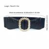 Wide Leopards Belt Sequins Stylish Comfortable Waist Belt Versatiles Waistband for Casual Outings and Party Gatherings