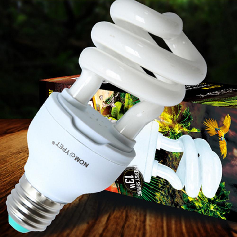 Supplementation Lamp Bulb Energy-saving Ultraviolet Lamp Bulb Portable  Lightweight Heating for Tropical Rain Forest Pets