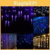 Led 35m 96 Icicle Hanging Curtain Window Light Fairy String Xmas Home Decors