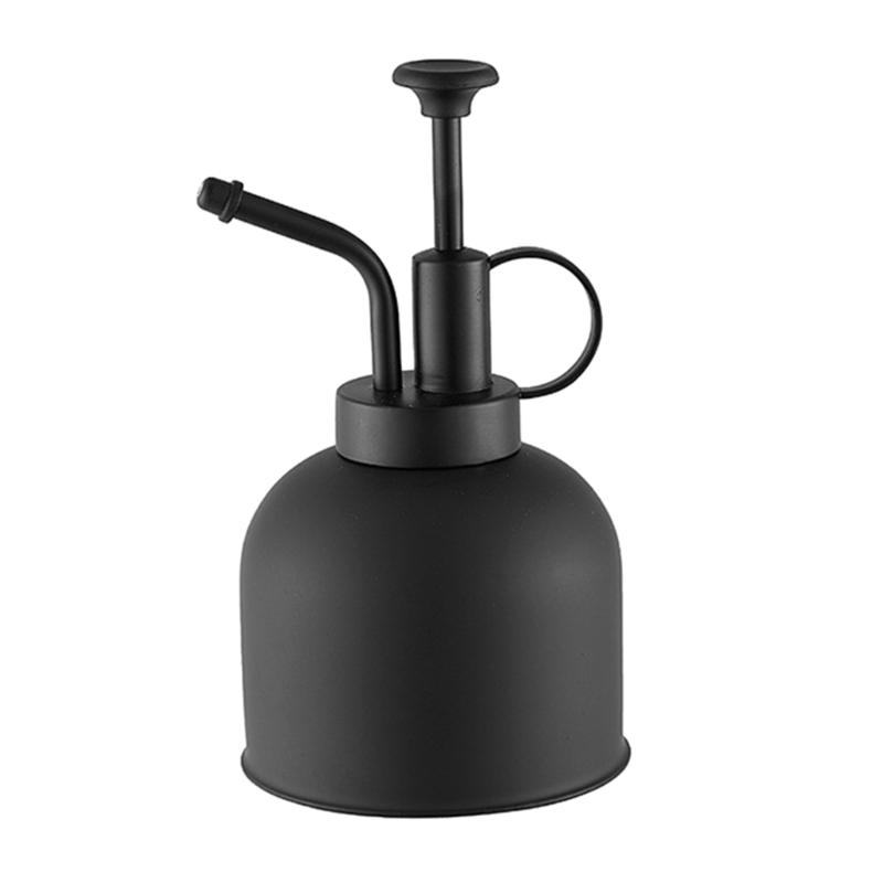 

Ergonomic Durability Stainless Steel Small Watering Can Rust Resistant Lightweight For Balcony Garden And Houseplants чёрный