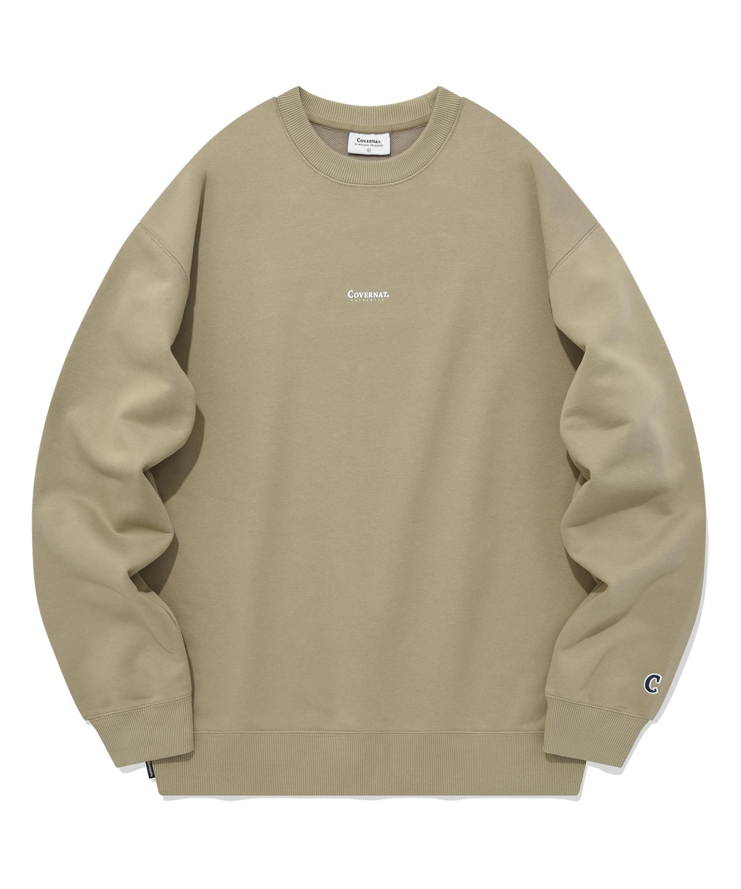 Свитшот Covernat Small Authentic Logo Бежевый Beige/S