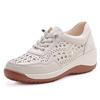 Hollow breathable wedge heel hole shoes spring and summer new heightening non-slip comfortable single shoes casual shoes