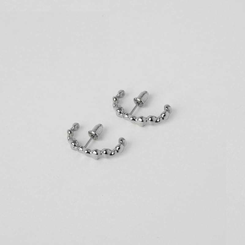 YENA BY YENA [Silver] Sand Breath Earcuff Long Type E065