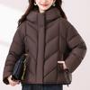 Fashion Winter Jackets Woman Short Parkas Hooded Plus Size Loose Thick Warm Outerwears Women's Coats