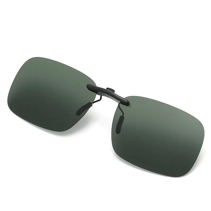 Herren Autofahren Clip-on Sonnenbrille Brille Vintage Damen Quadratisch Nachtsicht Angeln UV400 Sonnenbrille Lunettes eil Homme
