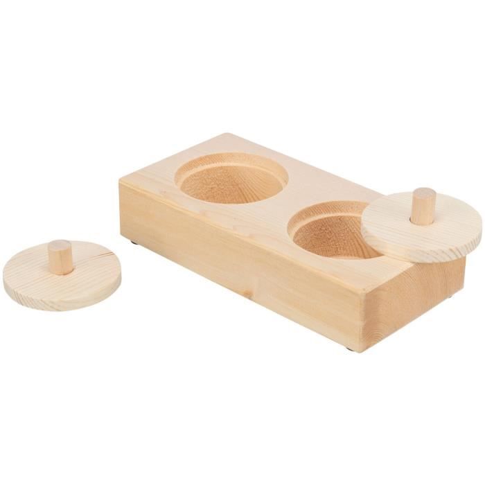 Jouet pour rongeurs - Trixie - Snack Box - Bois - Beige - Intérieur