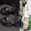 2025 summer new versatile small height increase Roman shoes beach shoes, national style new Chinese platform sandals