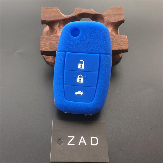 ZAD Silicone Rubber Car Key Case Cover Skin Shell Set Holder For HOLDEN VE COMMODORE Calais SS SV6 GTS 3 Buttons Key