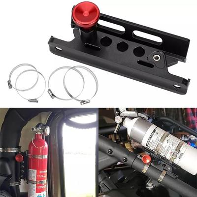 Support de support de support d'extincteur de voiture réglable pour Jeep Wrangler Sport/ JK/ Sahara Support d'extincteur Support à libération rapide