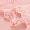 100% Organic Cotton Solid Crib Knit Swaddle Throw Blanket for Baby Toddler Super Soft Nursery Crochet Heirloom Stroller Blanket